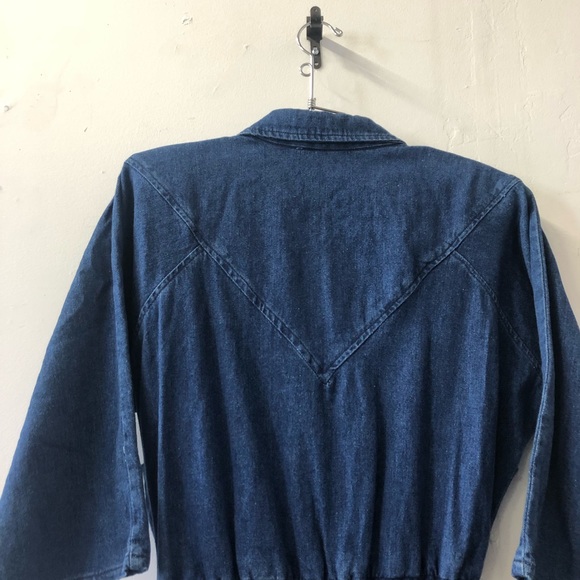 One piece denim dress 80s - Picture 9 of 9